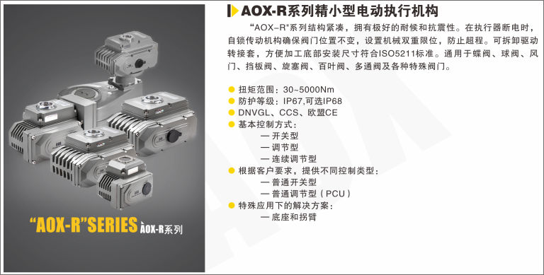 AOX-R系列精小型電動執(zhí)行器